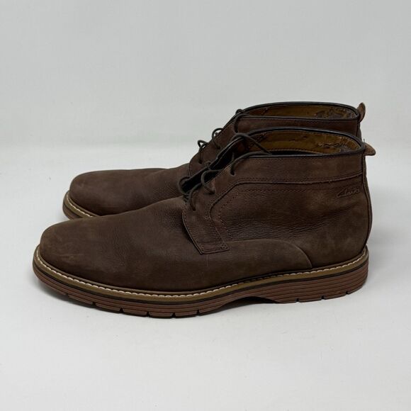 Clarks Newkirk Chukka Boots Mens 11 M Brown Leather Urban Preppy Gorpcore main image 12